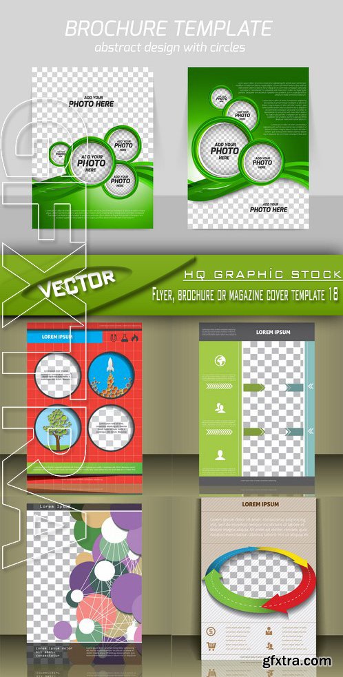 Stock Vector - Flyer, brochure or magazine cover template 18