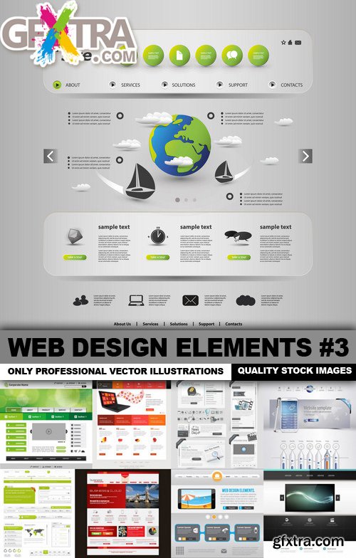 Web Design Elements #3 - 25 Vector