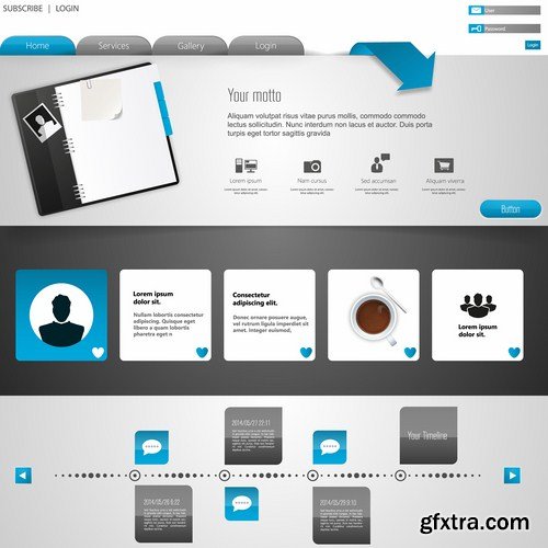 Web Design Elements #3 - 25 Vector