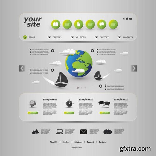 Web Design Elements #3 - 25 Vector