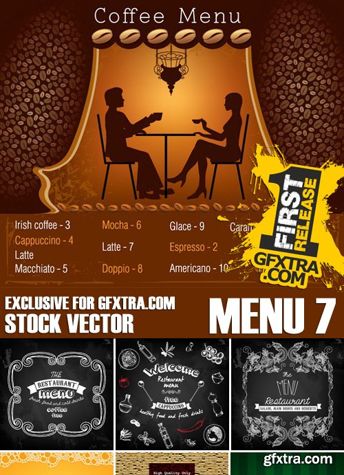 Stock Vectors - Menu Mix 7, 25xEPS