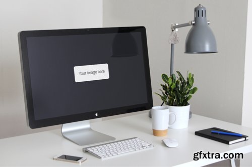 Thunderbolt Display Presentation Mockup PSD