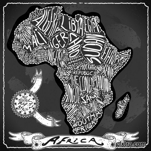 Africa Sign & Symbols - 25 Vector