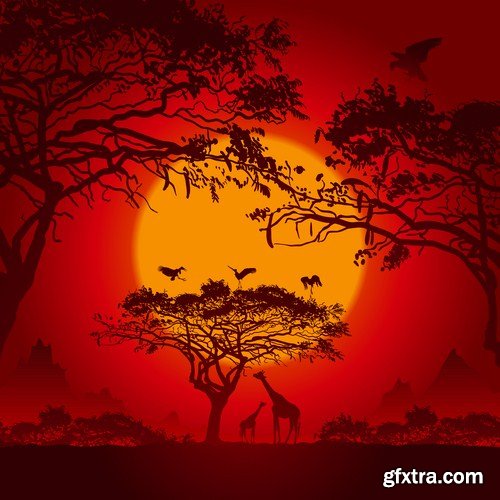 Africa Sign & Symbols - 25 Vector