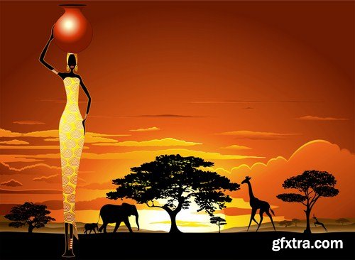 Africa Sign & Symbols - 25 Vector