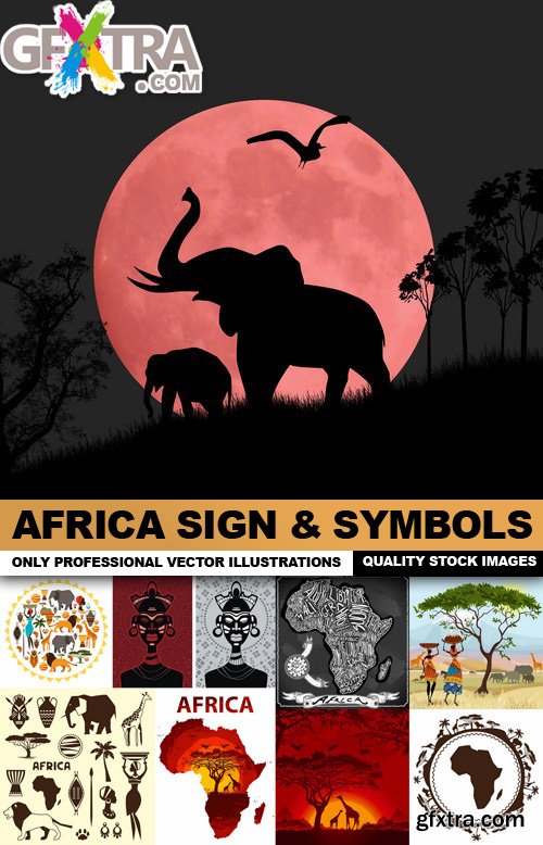 Africa Sign & Symbols - 25 Vector