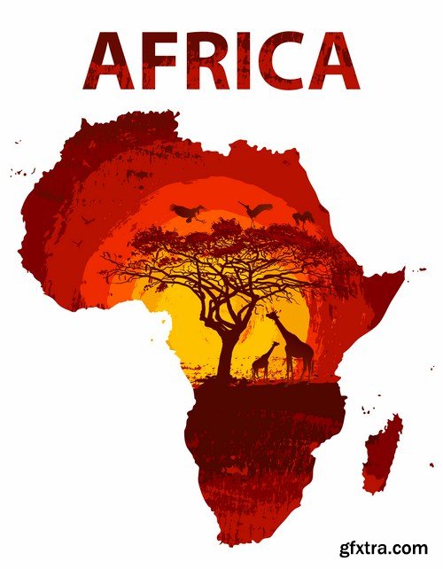 Africa Sign & Symbols - 25 Vector