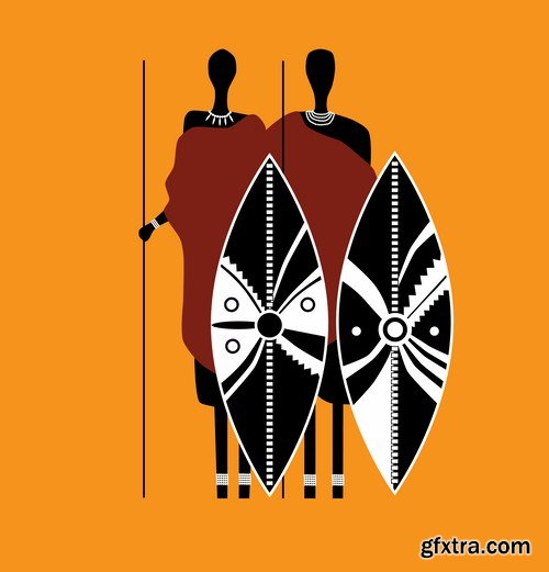 Africa Sign & Symbols - 25 Vector