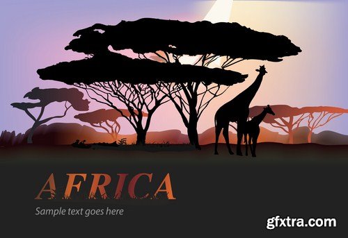 Africa Sign & Symbols - 25 Vector