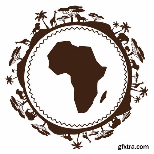 Africa Sign & Symbols - 25 Vector