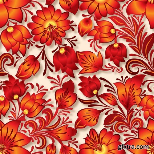 Floral Patterns - 25 Vector