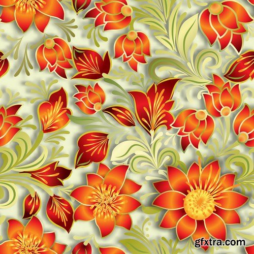 Floral Patterns - 25 Vector