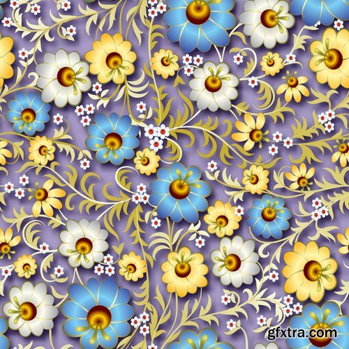 Floral Patterns - 25 Vector