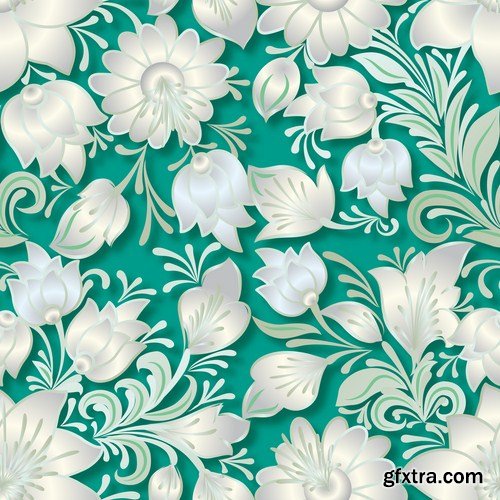 Floral Patterns - 25 Vector