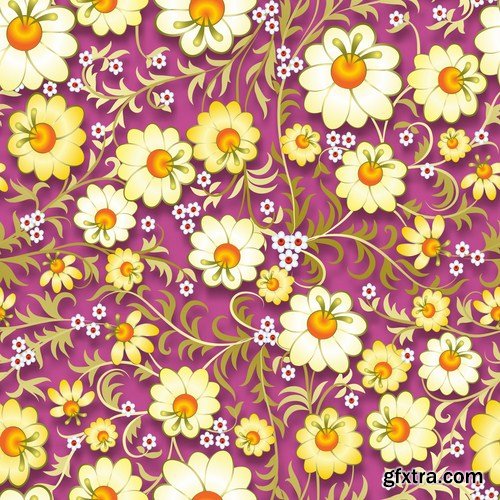 Floral Patterns - 25 Vector