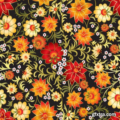 Floral Patterns - 25 Vector