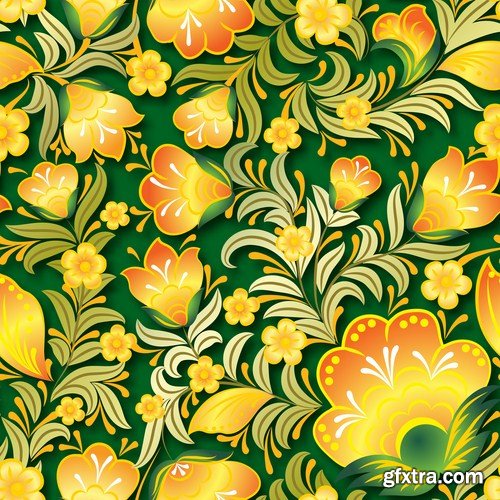 Floral Patterns - 25 Vector