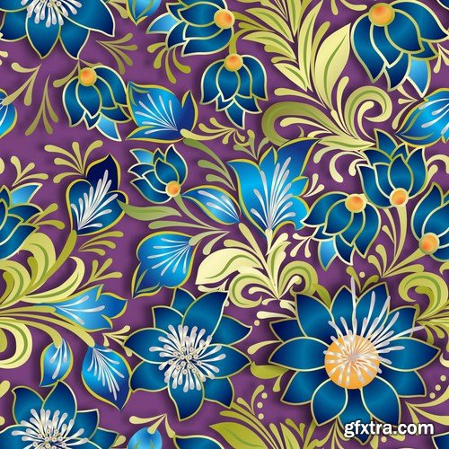 Floral Patterns - 25 Vector