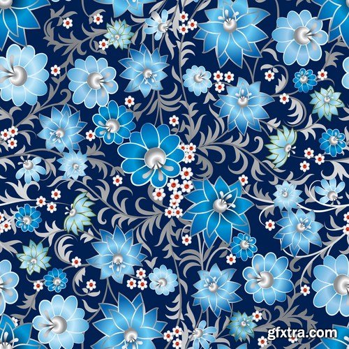 Floral Patterns - 25 Vector