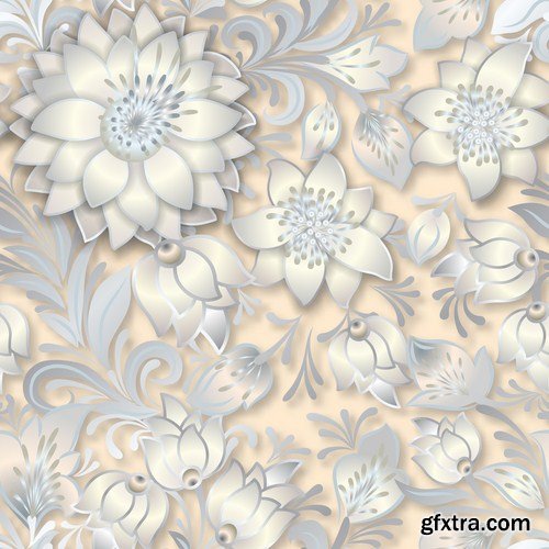 Floral Patterns - 25 Vector