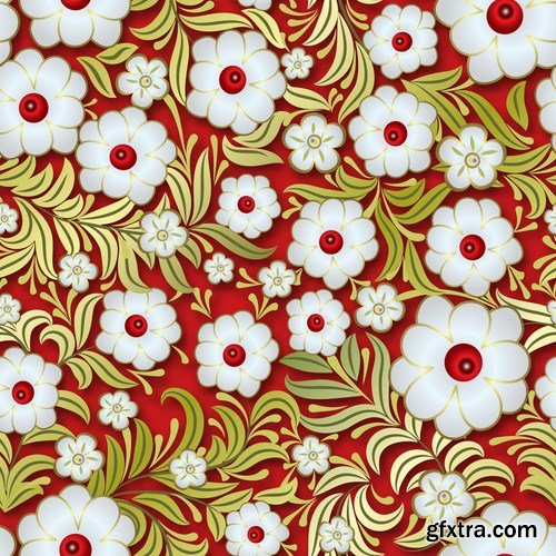 Floral Patterns - 25 Vector