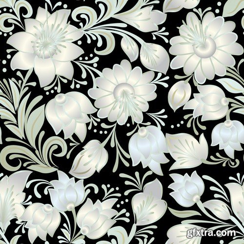 Floral Patterns - 25 Vector