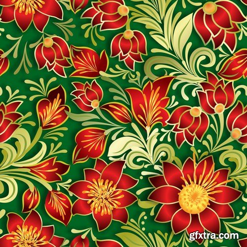 Floral Patterns - 25 Vector