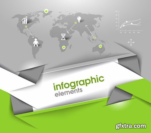 Infographics Design Elements#35 - 25 Vector