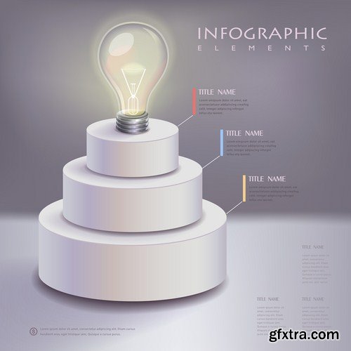 Infographics Design Elements#35 - 25 Vector