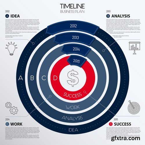 Infographics Design Elements#35 - 25 Vector