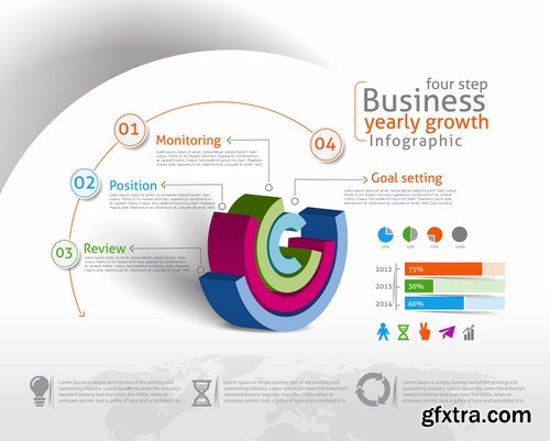 Infographics Design Elements#35 - 25 Vector