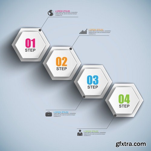 Infographics Design Elements#35 - 25 Vector