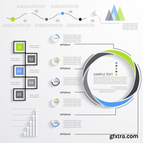 Infographics Design Elements#35 - 25 Vector