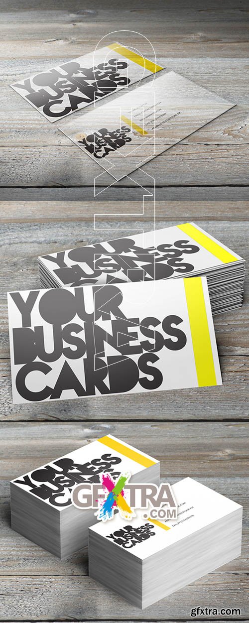 3 Realistic Business Card Mockup Templates