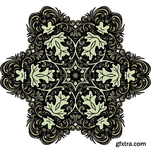 Stock Vectors - Mandala 3, 25xEPS