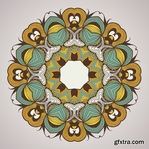 Stock Vectors - Mandala 3, 25xEPS