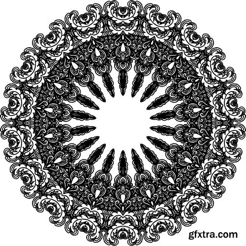 Stock Vectors - Mandala 3, 25xEPS