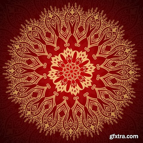 Stock Vectors - Mandala 3, 25xEPS