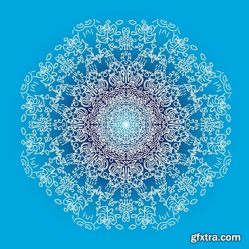 Stock Vectors - Mandala 3, 25xEPS