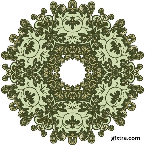 Stock Vectors - Mandala 3, 25xEPS