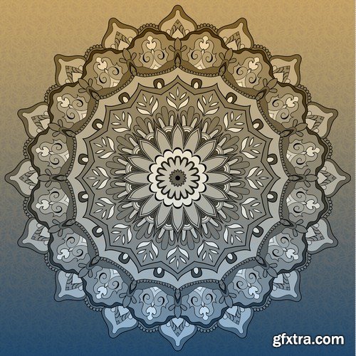 Stock Vectors - Mandala 3, 25xEPS