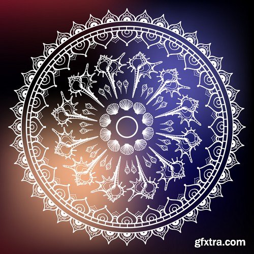 Stock Vectors - Mandala 3, 25xEPS