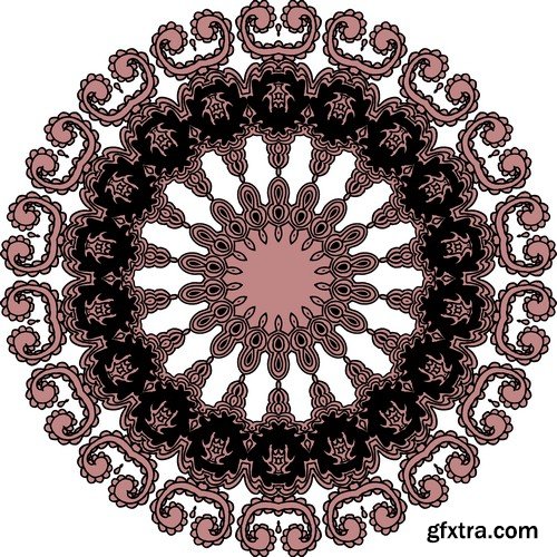 Stock Vectors - Mandala 3, 25xEPS