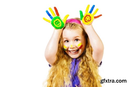 Stock Photos - Happy kids 6, 25xJPG