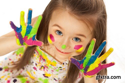 Stock Photos - Happy kids 6, 25xJPG