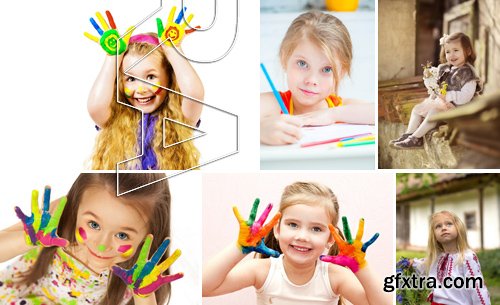 Stock Photos - Happy kids 6, 25xJPG