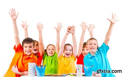 Stock Photos - Happy kids 6, 25xJPG