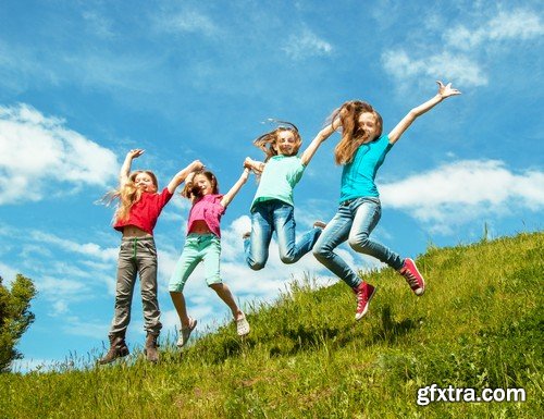 Stock Photos - Happy kids 6, 25xJPG