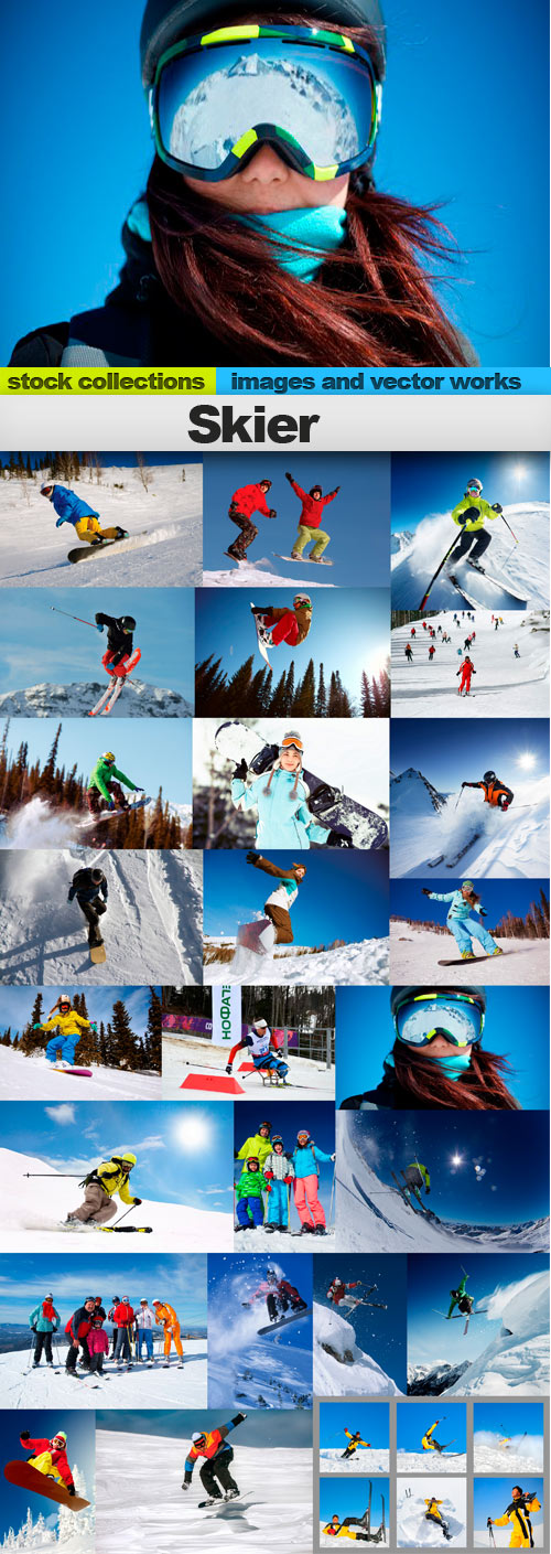 Skier,25x UHQ JPEG