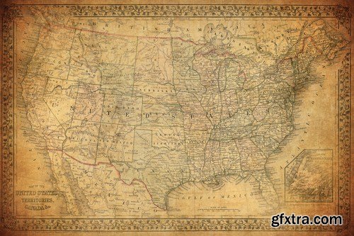 Old Map Collection - 25 HQ Images